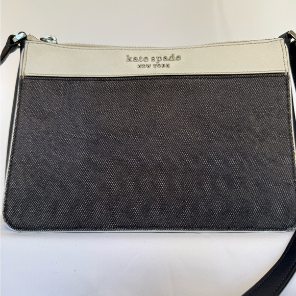 Kate Spade New York Crossbody Bag Dark Denim/White - Picture 1 of 9